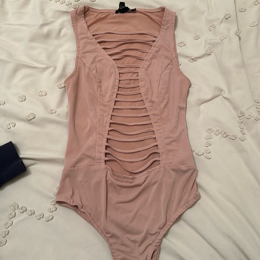 Light pink body suit